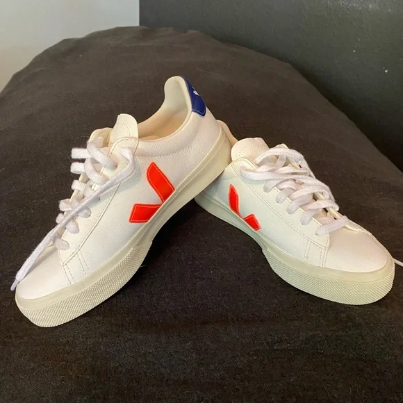 Trainers Veja Esplar Orange Fluo LIKE NEW Veja Campo Chromfree